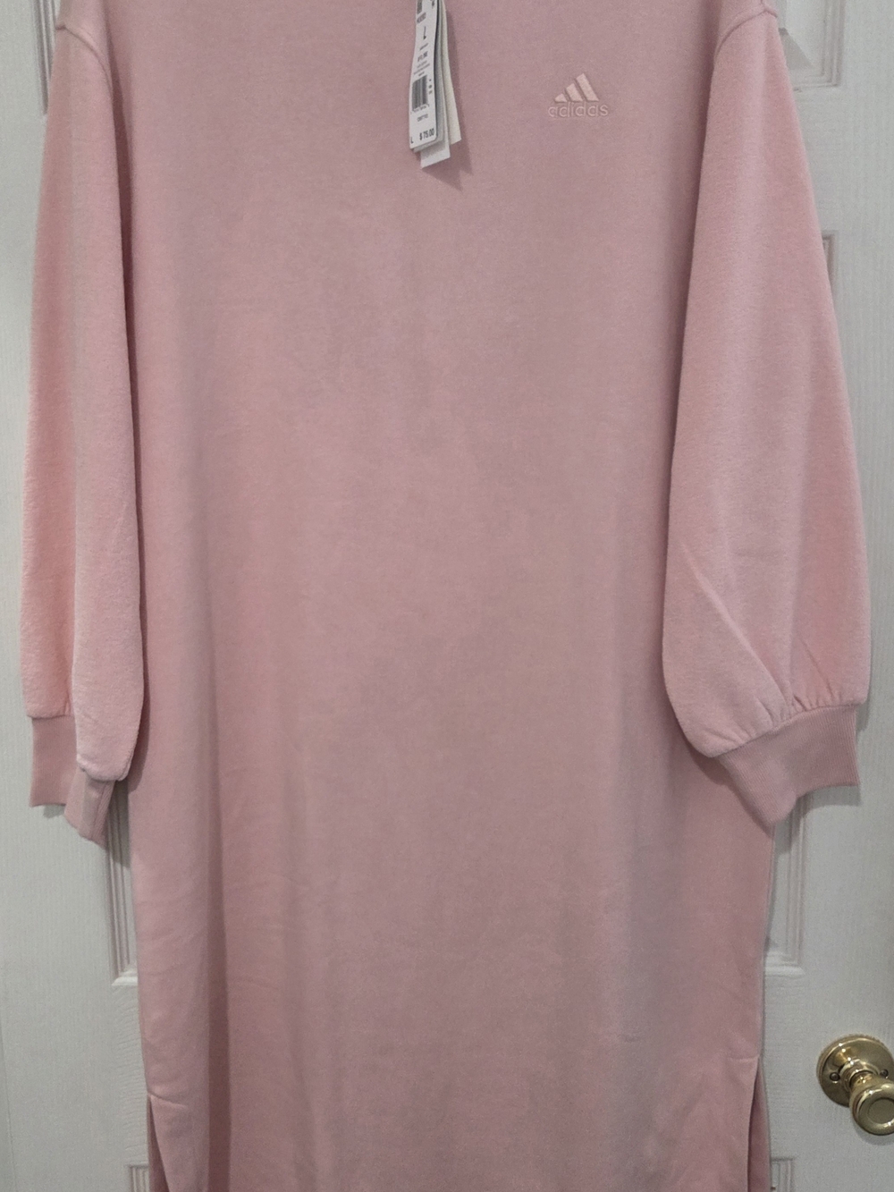 Adidas Pink Oversized Sweatshirt Dress